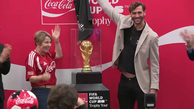 &lsquo;Coolest thing ever&rsquo;: Fans take photos with FIFA World Cup 2026 trophy at Boston College