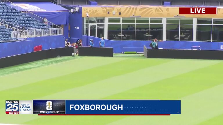 Boston Stadium transforms into World Cup pitch ahead of first match