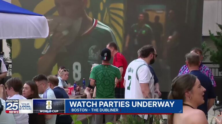 Fans are celebrating across the city for the first matches of the World Cup